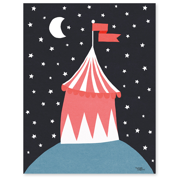 Circus Tent art poster
