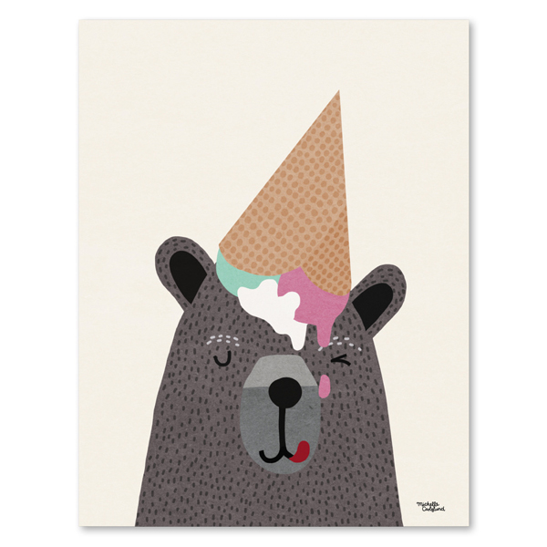 I love Ice Cream art poster
