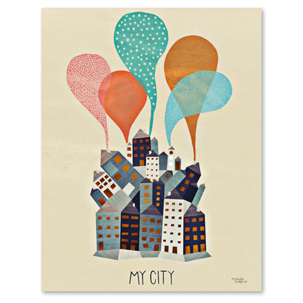 My City art poster