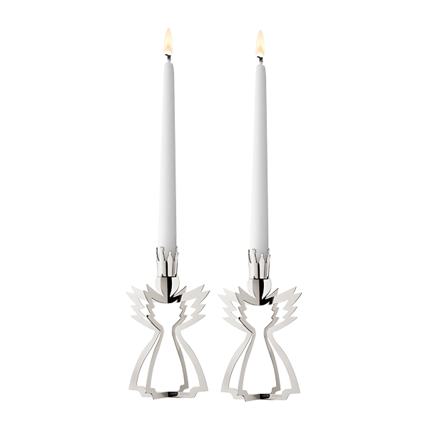 Angel Candle Holder (Silver)