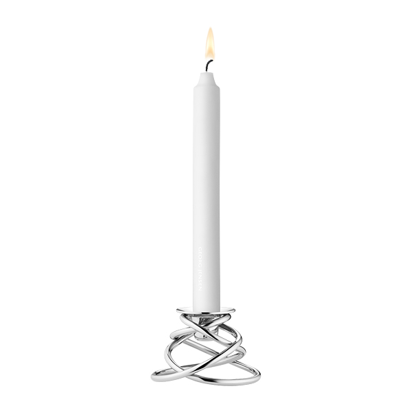 Glow Candle Holder Tall (Silver)