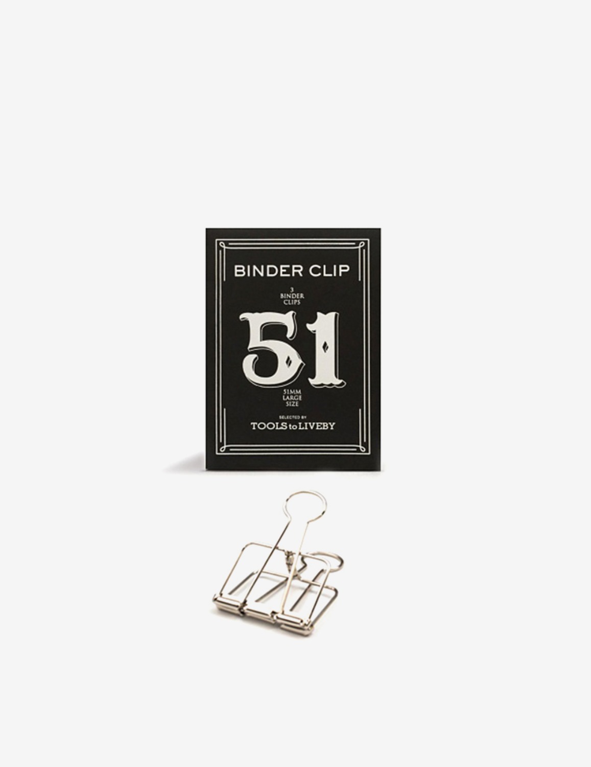 [TOOLS to LIVEBY] Binder Clip 51mm (Silver)
