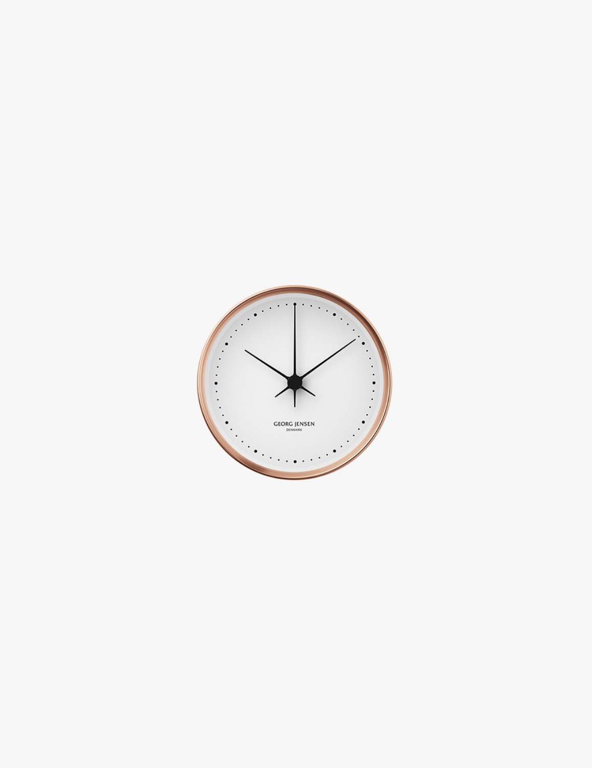 [Georg Jensen] Henning Koppel Clock (Copper/White)