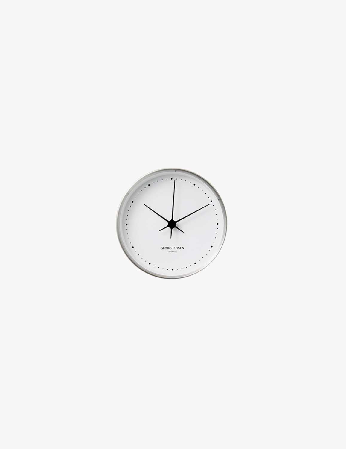 [Georg Jensen] Henning Koppel Clock (Steel/White)