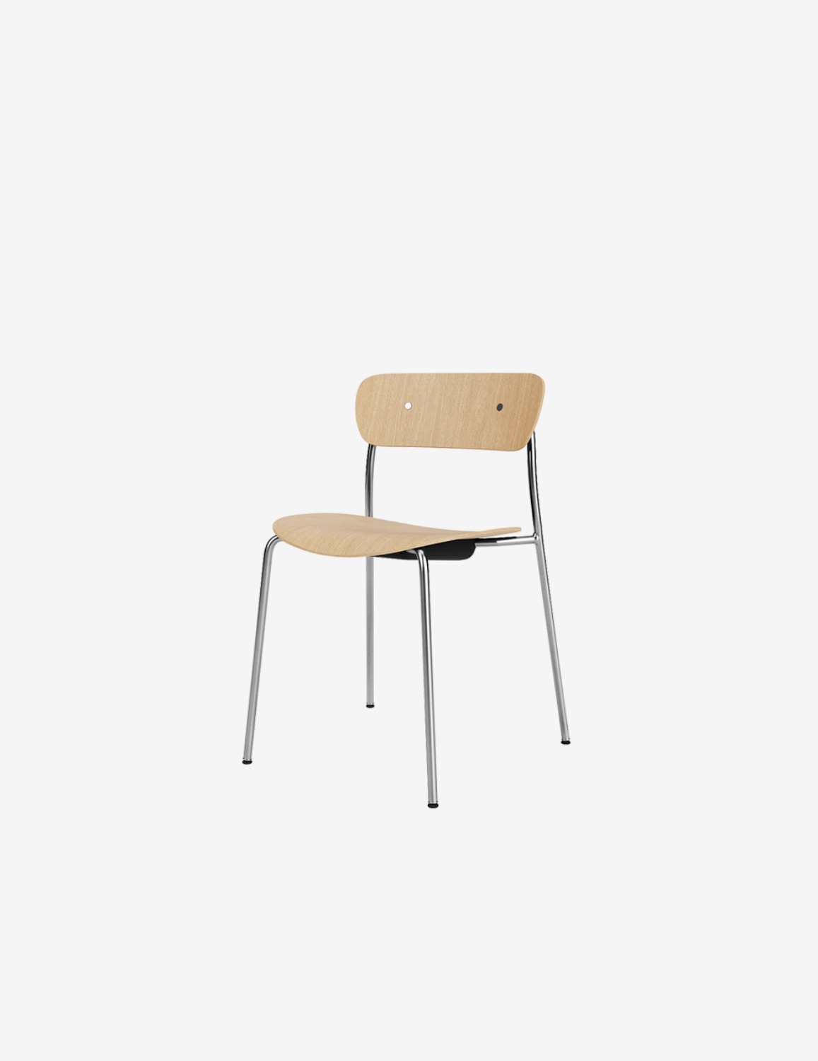 [Andtradition] Pavilion chair / AV1 (Oak/ Chrome)