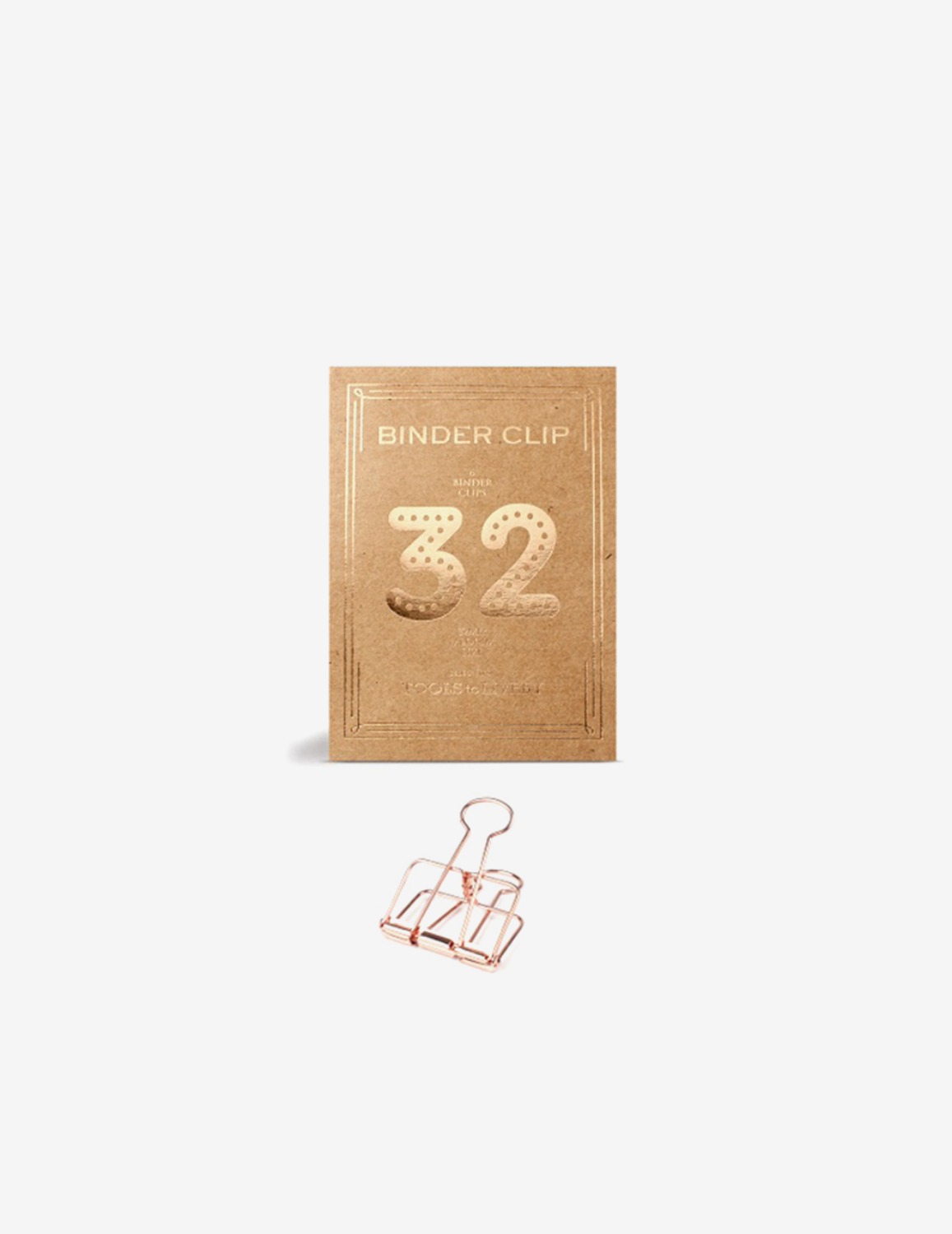 [TOOLS to LIVEBY] Binder Clip 32mm (Rose)
