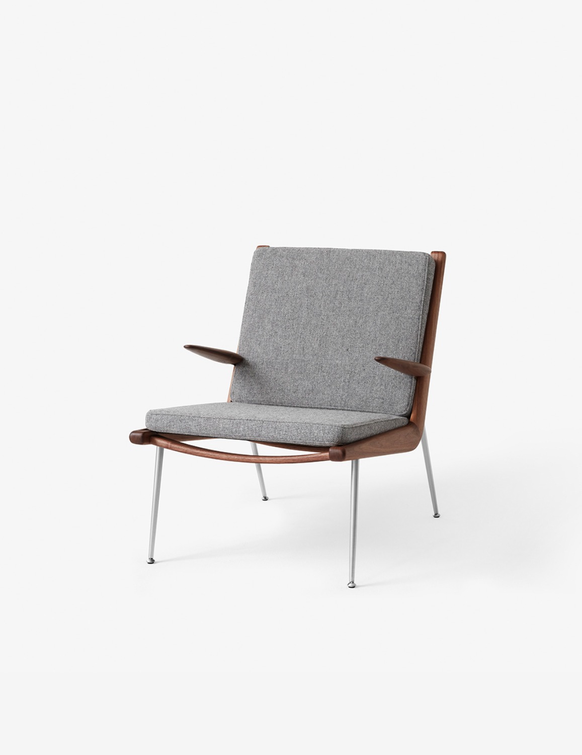 [&amp;Tradition] Boomerang lounge chair / HM2 (Walnut/Steel)